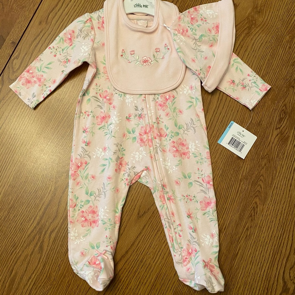 Little Me 3 Piece Sleeper Set